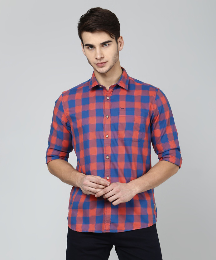 Orange and blue mens shirts Clearance