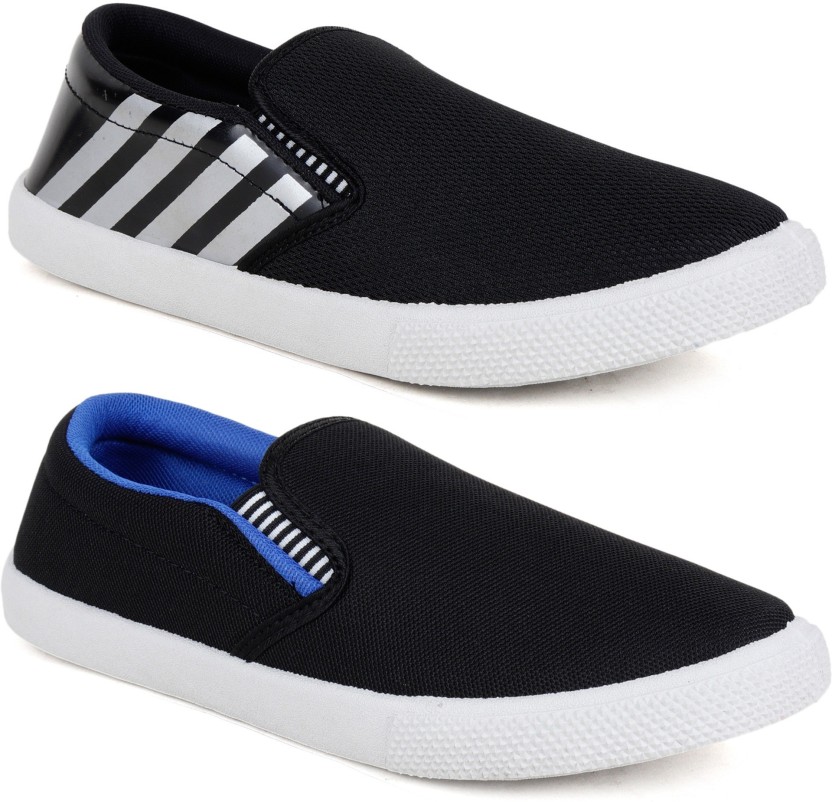 Shoes Sneakers Slip-on Sneakers tchibo Slip-on Sneakers blue-white casual look 