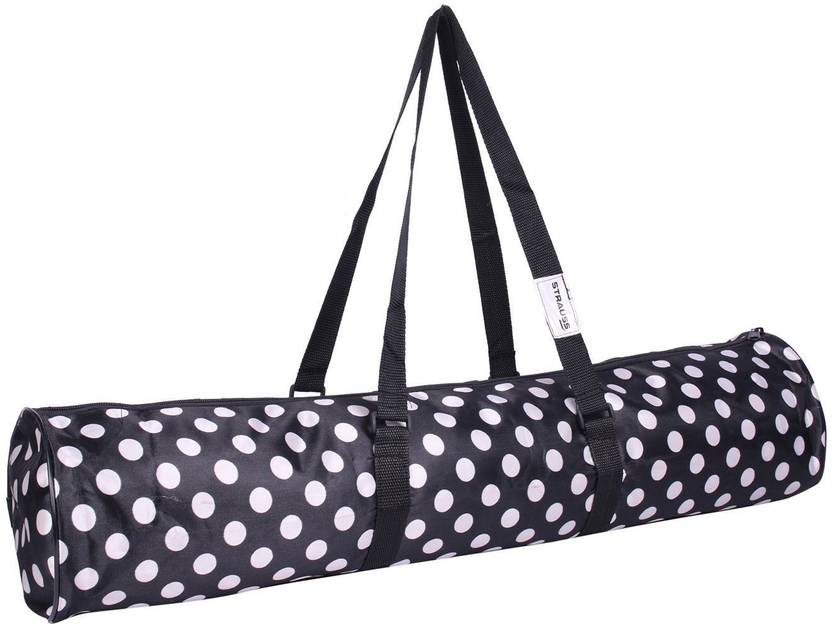 Strauss Yoga Mat Bag Polka Dots Black