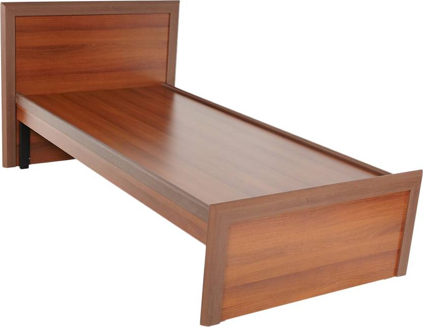 Godrej Interio Adriana Engineered Wood Single Bed Finish Color Walnut
