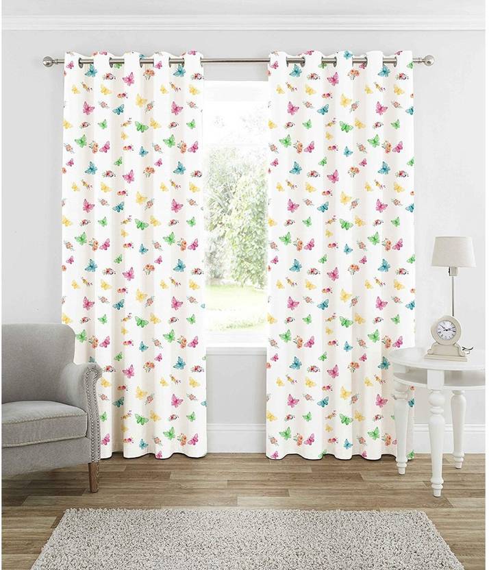 Rugtex 332 Cm 11 Ft Polyester Long Door Curtain Pack Of 2
