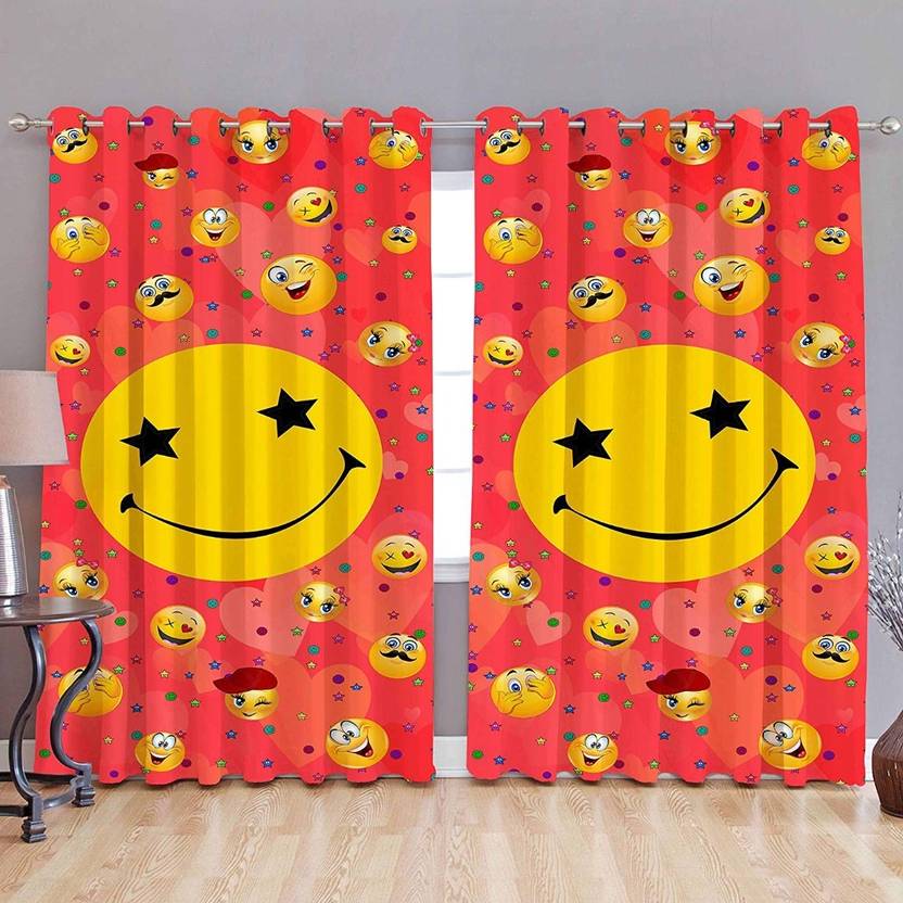 Rugtex 332 Cm 11 Ft Polyester Long Door Curtain Pack Of 2