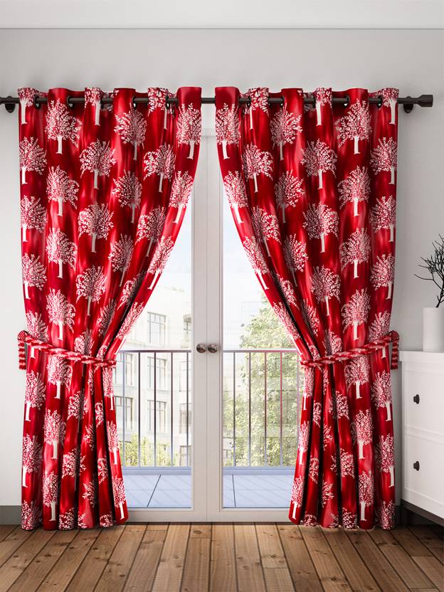 Bombay Dyeing 214 cm (7 ft) Polyester Door Curtain (Pack Of 2) Buy Bombay Dyeing 214 cm (7 ft