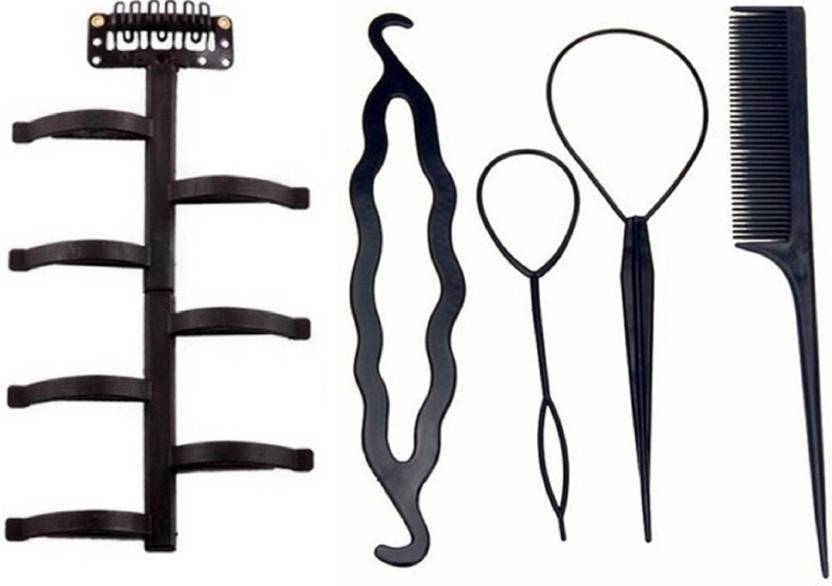 A J Distributors Hair Accessory Combo Ofcomb Braid Tools Bun