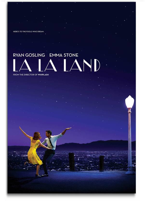 Hollywood Movie Wall Poster La La Land Emma Stone Ryan