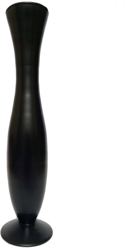 Kamoni Plain Black Elegant Glass Flower Vase 12 Inch Glass Vase