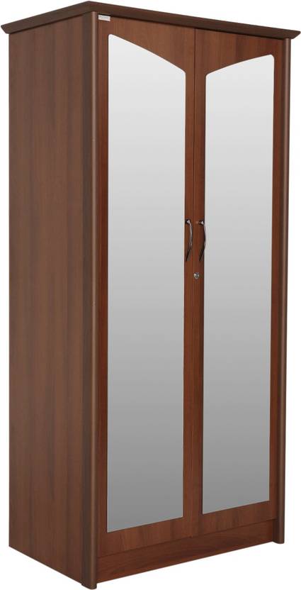 Godrej Interio Adriana 2 Door Wardrobe Walnut Engineered Wood 2
