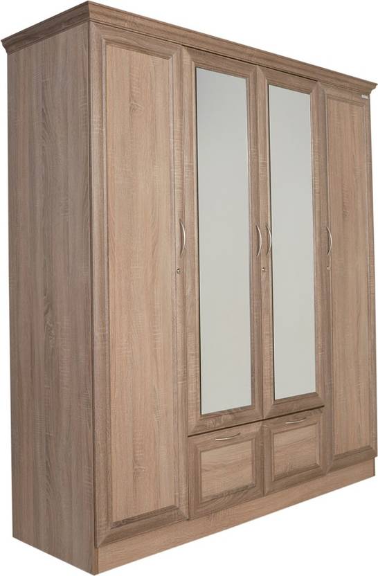 Godrej Interio Eudora N15 Engineered Wood 4 Door Wardrobe Price in