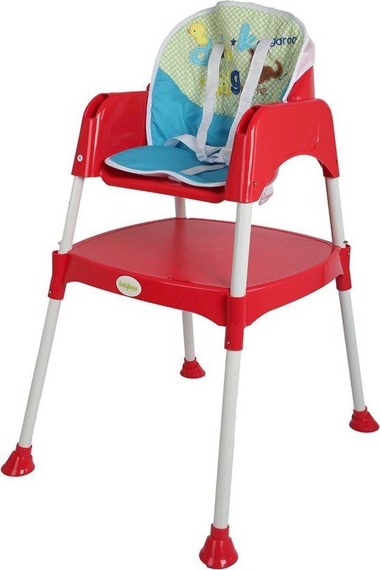 Baybee Little Miracle Beautiful The Convertible High Chair Feeding Baybee Little Miracle Beautiful The Convertible High Chair Feeding With Cushion Red White