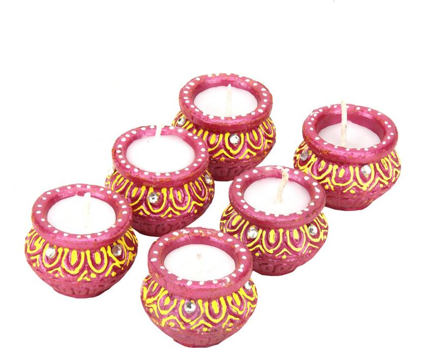 SkyAsia Terracotta Table Diya Set