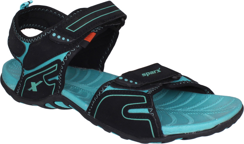 Sea Green Floater Sandals Women Black 