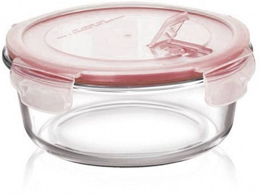 Life Round Bowl With Lid Borosilicate Glass