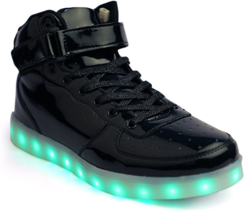 Mr.SHOES LED 032 BLACK SHINING LACE UP