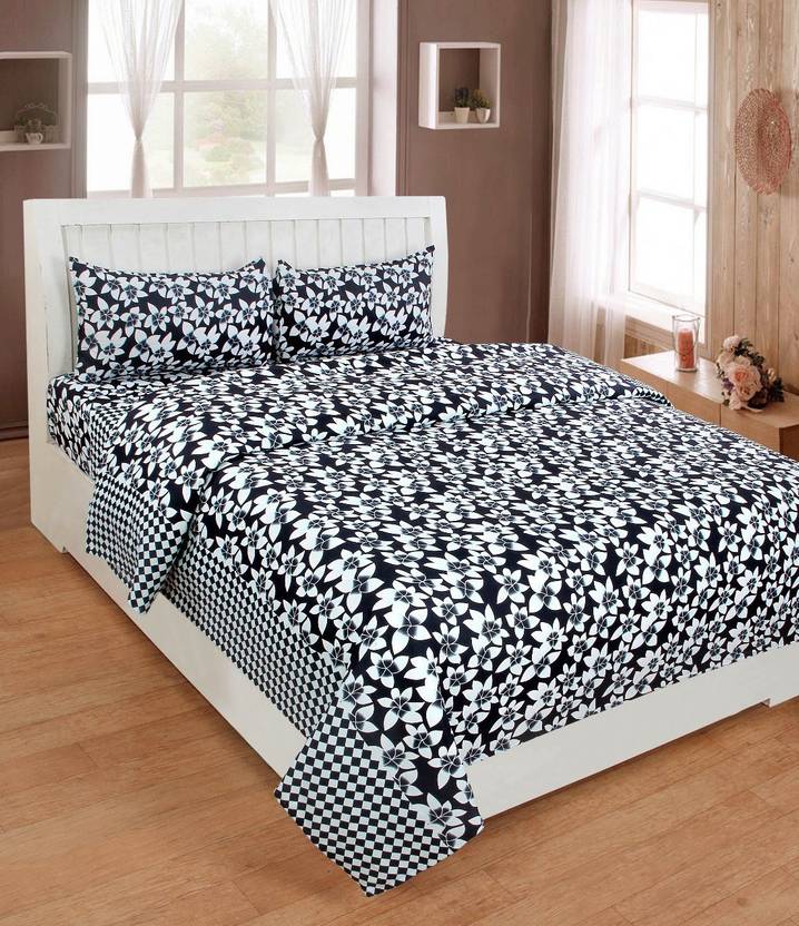 Decor Hut 180 Tc Microfiber Double King Floral Bedsheet Buy