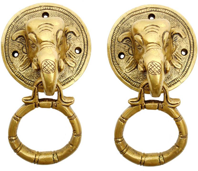 Susajjit Decor Susajjit Antique Elephant Face Door Knocker