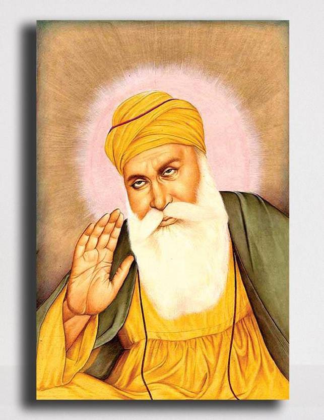 PIXELARTZ Canvas Painting - Guru Nanak dev ji - Relgious Canvas Art (26 ...