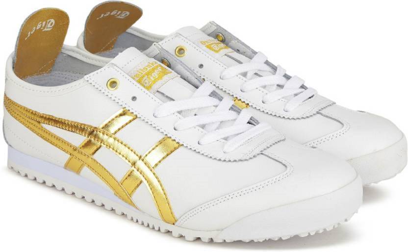 Onitsuka Tiger Mexico 66 White Gold Sneakers For Men Onitsuka Tiger Mexico 66 White Gold Sneakers For Men