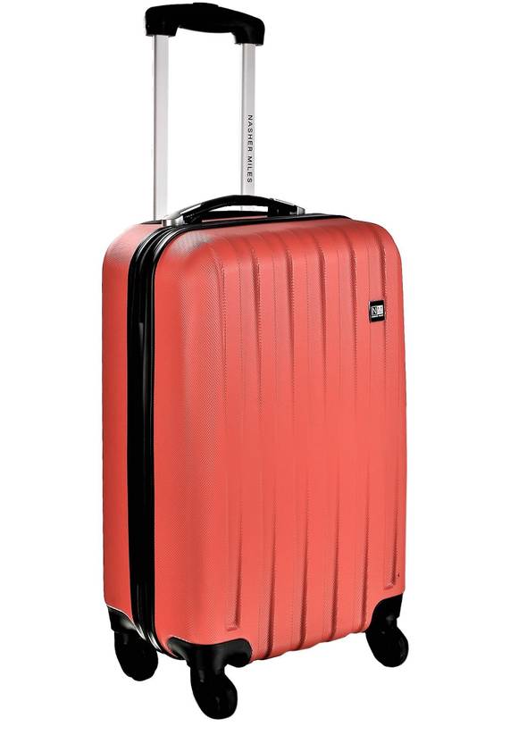 NASHER MILES Zurich Pink 55cm ABS Hard Sided Cabin Luggage Trolley