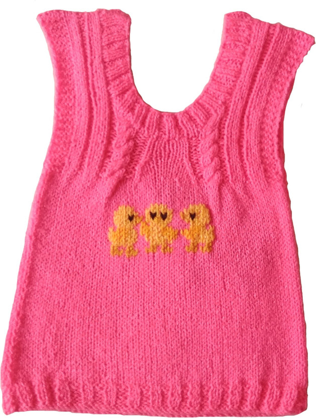 half sweater design for baby girl