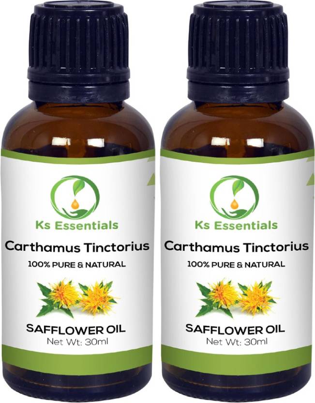 Ks Essentials 100% Pure Safflower Oil (Carthamus tinctorius) Natural ...