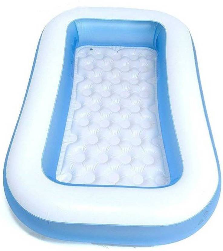 Bestway Soft Inflatable Rectangular Baby Pool Big Bath Water