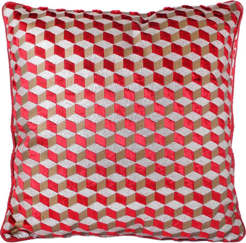 Westend Retails Checkered Cushions Cover Westend Retails Checkered Cushions Cover Pack Of 5 40 Red Gold