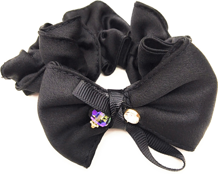 Fabric Elastic Bow Tie Hair Bands Headband Girls Womens