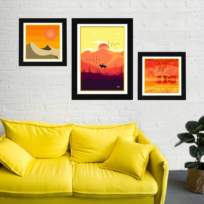 Bee Creative Solitude 26 18 Inches Sand Dunes 14 Bee Creative Solitude 26 18 Inches Sand Dunes 14 Dream Land Ink Inch X Painting In India