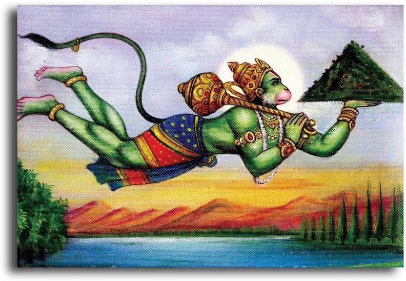 Pixelartz Canvas Painting Hanuman Ji The Sanjivani Quest