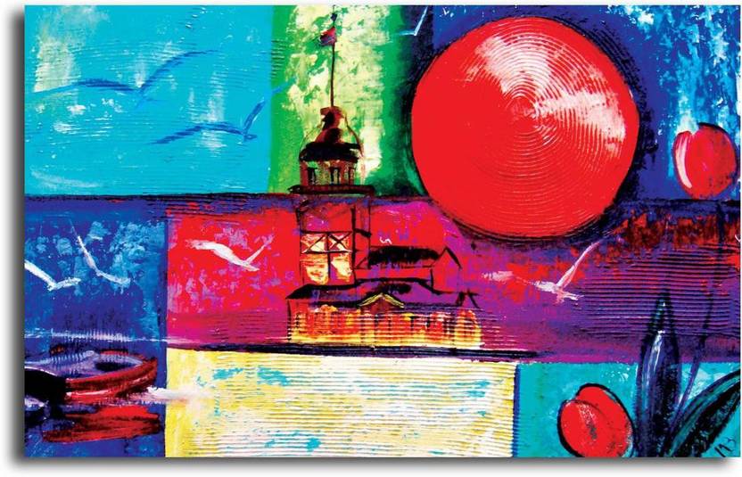 Pixelartz Canvas Painting Modern Canvas Art Without