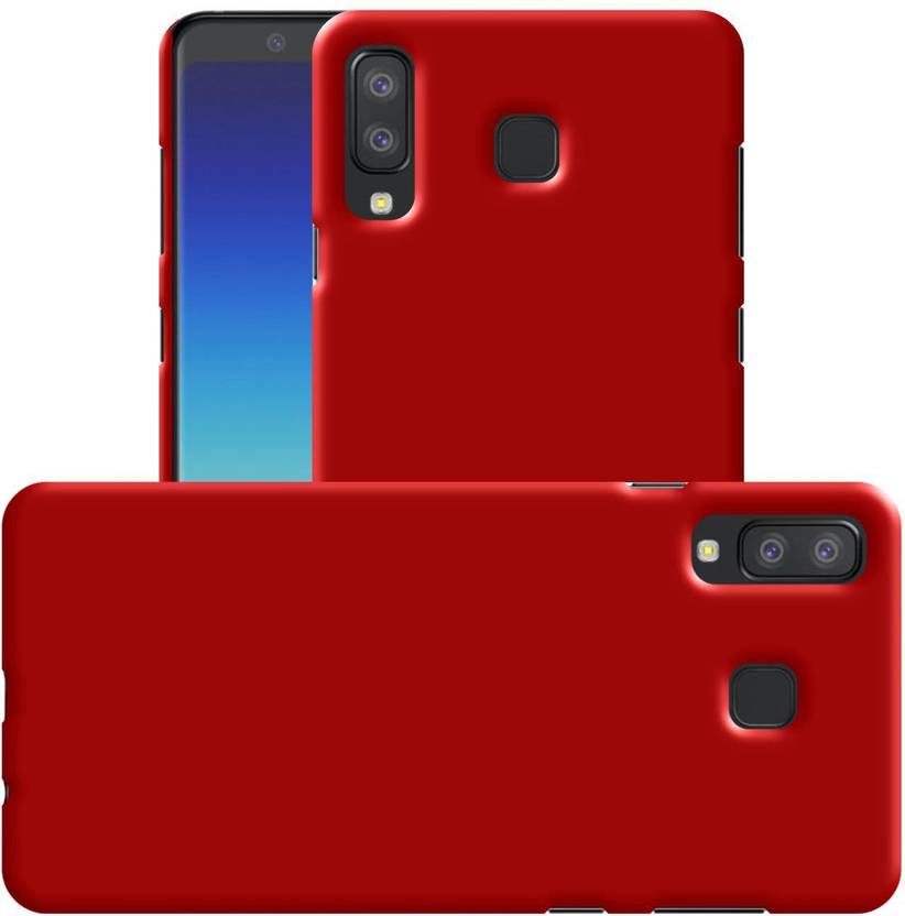 Case Creation Back Cover for New Samsung Galaxy A8 Star (2018) (Dark Maroon Red, Hard Case, Polycarbonate)