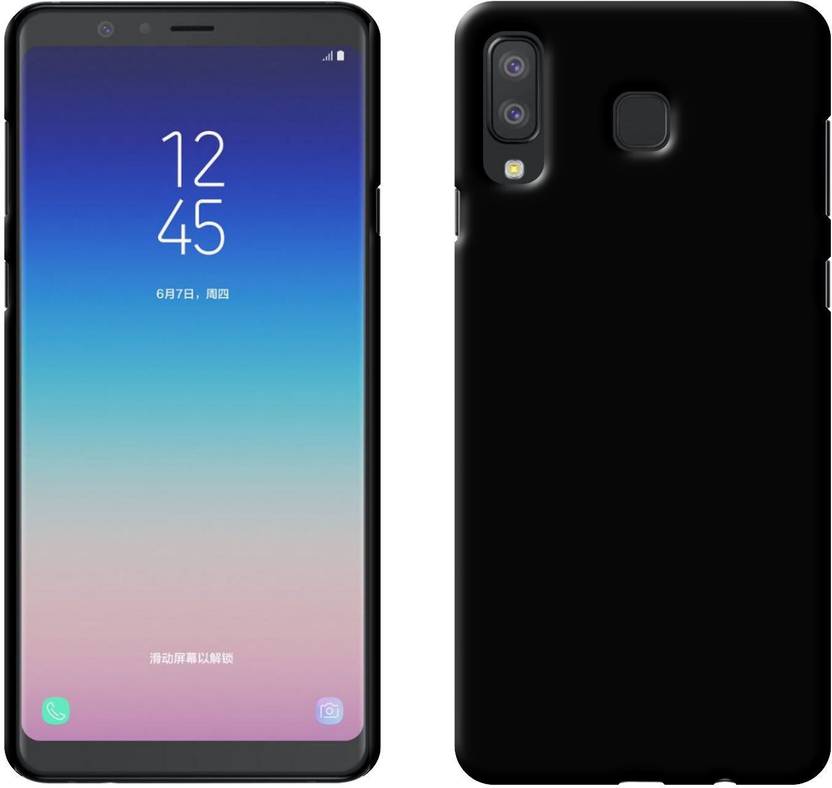 Case Creation Back Cover for New Samsung Galaxy A8 Star (2018) (Real Matte Black, Hard Case, Polycarbonate)