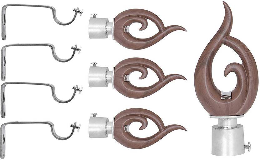 Boruz Brown Rod Rail Bracket Curtain Rods Price In India Buy