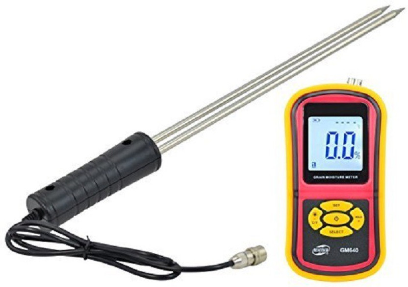 Tools Tools Centre 640 Digital Grain Moisture Meter with Measuring Probe Lcd Hygrometer Humidity Tester for Wheat, Corn, Rice, Bean Pin-Type Digital Moisture Measurer(0 mm) - Flipkart Deal