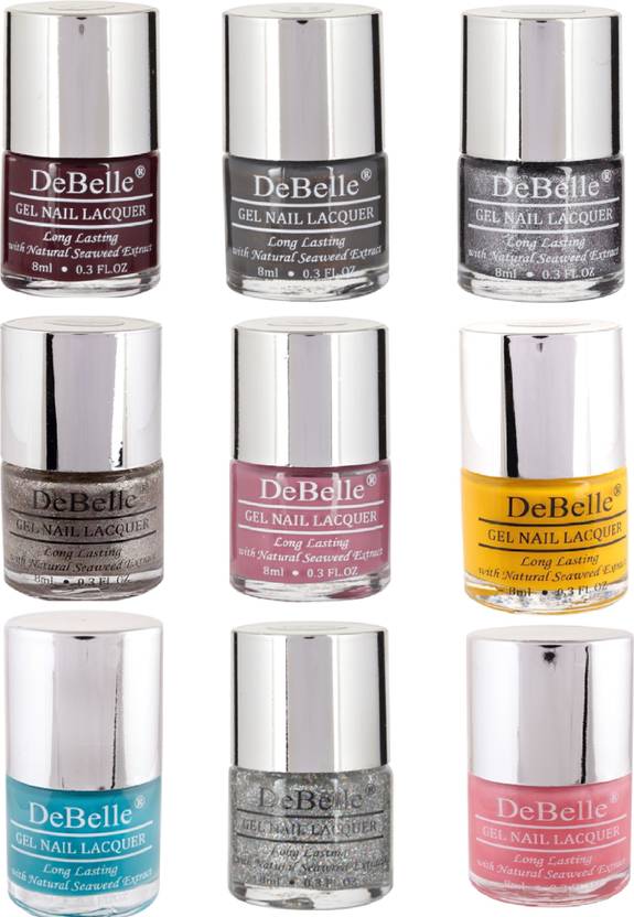 Debelle Nail Polish Combo Offer Kit Of 9 Dark Maroon Dark Brown Debelle Nail Polish Combo Offer Kit Of 9 Dark Maroon Dark Brown