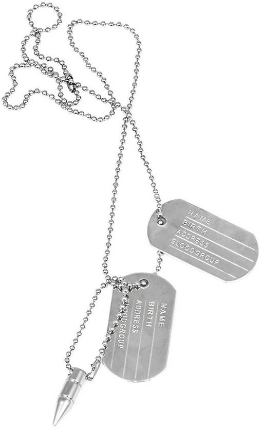 Gadget Deals Military Locket Dog Tag Chain With Alloy Gadget Deals Military Locket Dog Tag Chain With Alloy In India At