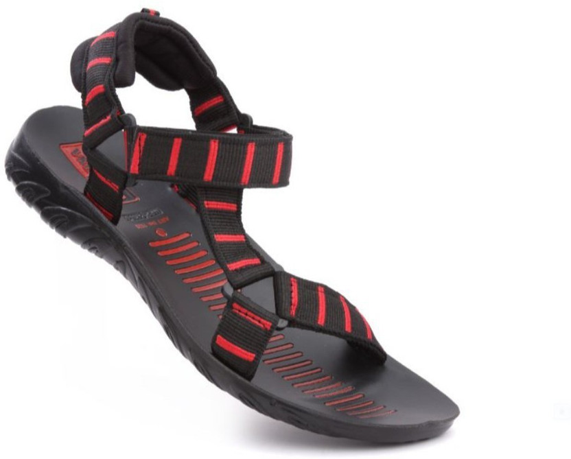 VKC pride Men Red, Black Sports Sandals 