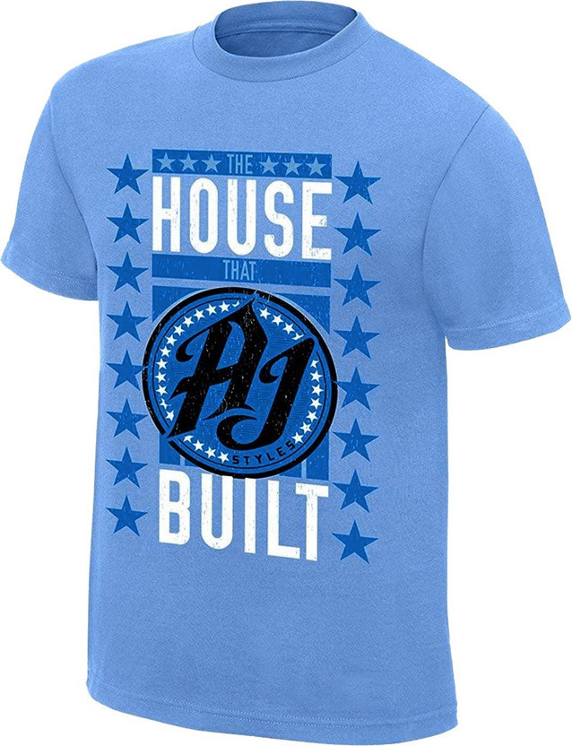 The House That AJ Stlyes Built WWE Authentic Mens Black T-shirt