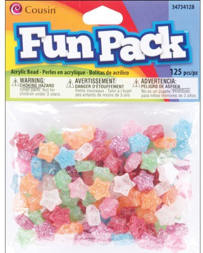 Cousin Fun Packs 700 Piece Rainbow Pony Beads Beading Jewelry