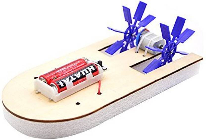 Genrc Electric Wood Boat Toy Kit Propeller Motor Shaft Diy