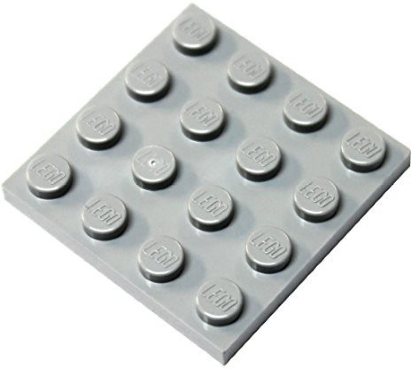 LEGO Lot of 10 Dark Gray 2x4 Flat Building Plate Parts and Pieces