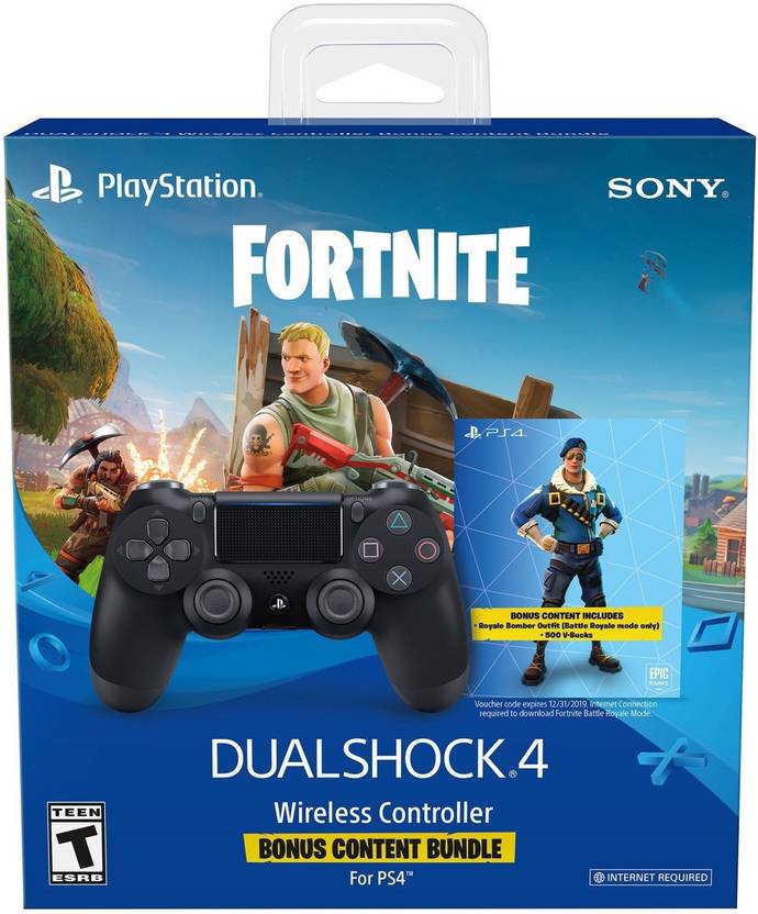 Sony Dualshock 4 Wireless Controller V2 With Fortnite Bonus Content - sony dualshock 4 wireless controller v2 with fortnite bonus content bluetooth gamepad black for ps4