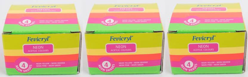 Flipkart Com Fevicryl Neon Colour Kit Set Of 3