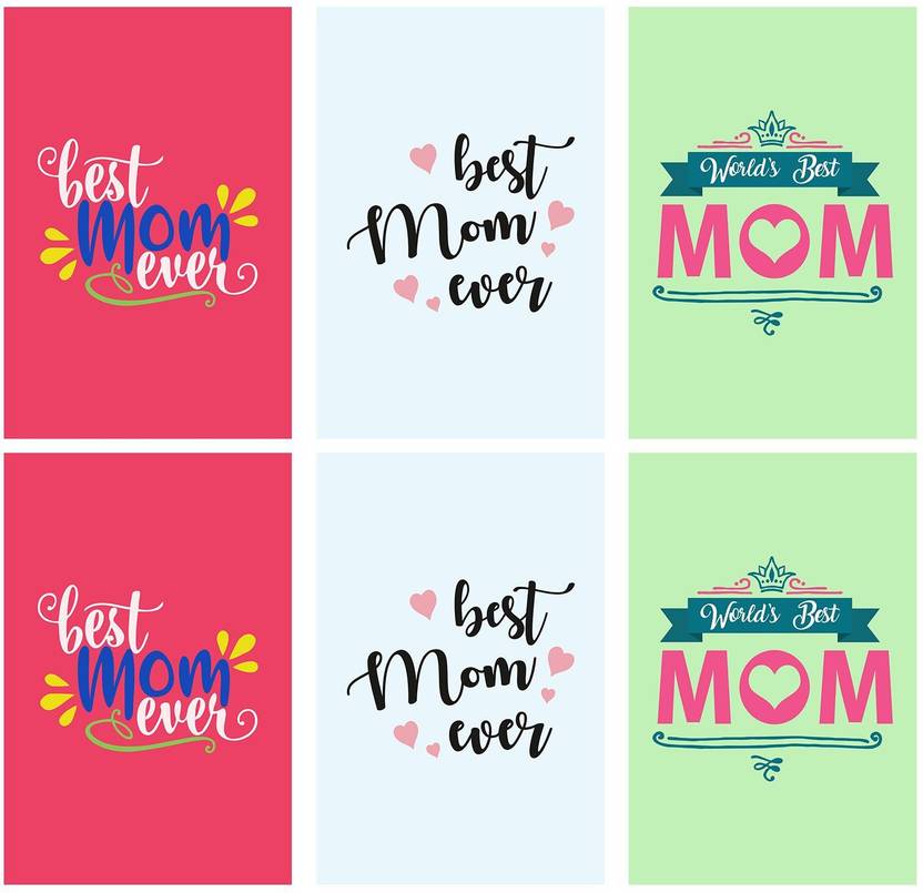 Set Of 6 Posters Rolled In A Tube With Best Mom Ever And Show Your Love Set Of 6 Posters Rolled In A Tube With Best Mom Ever And Show Your Love
