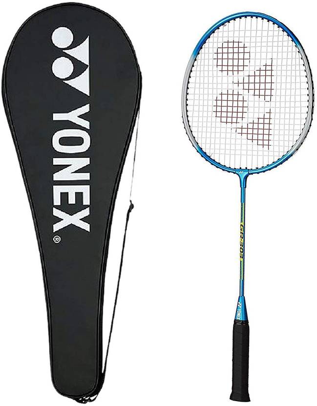 YONEX GR303 With Full Cover Blue Strung Badminton Racquet Buy YONEX