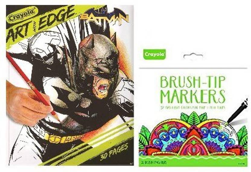 Crayola Art With Edge Coloring Book Batman 30 Premium Coloring