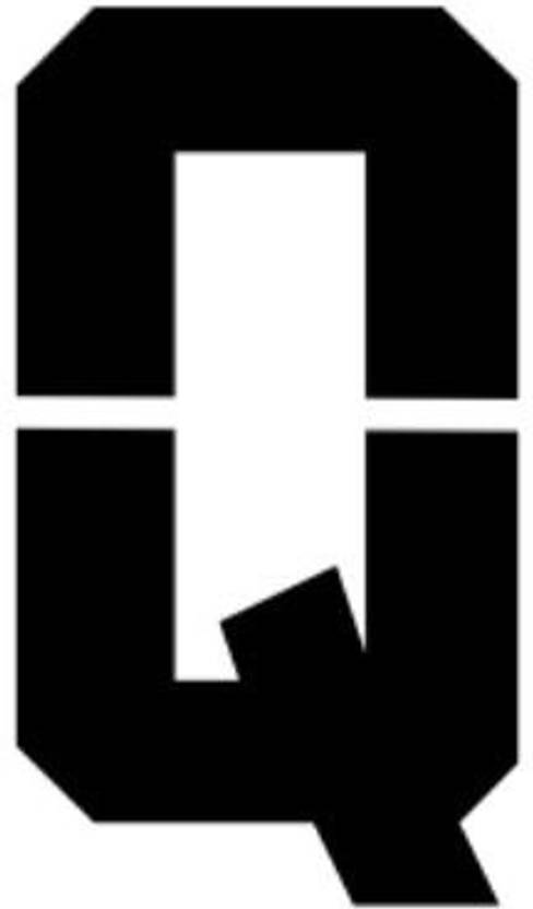 Genrc 18x24 Athletic Font Letter Q Made From 4 Ply Matboard Letter
