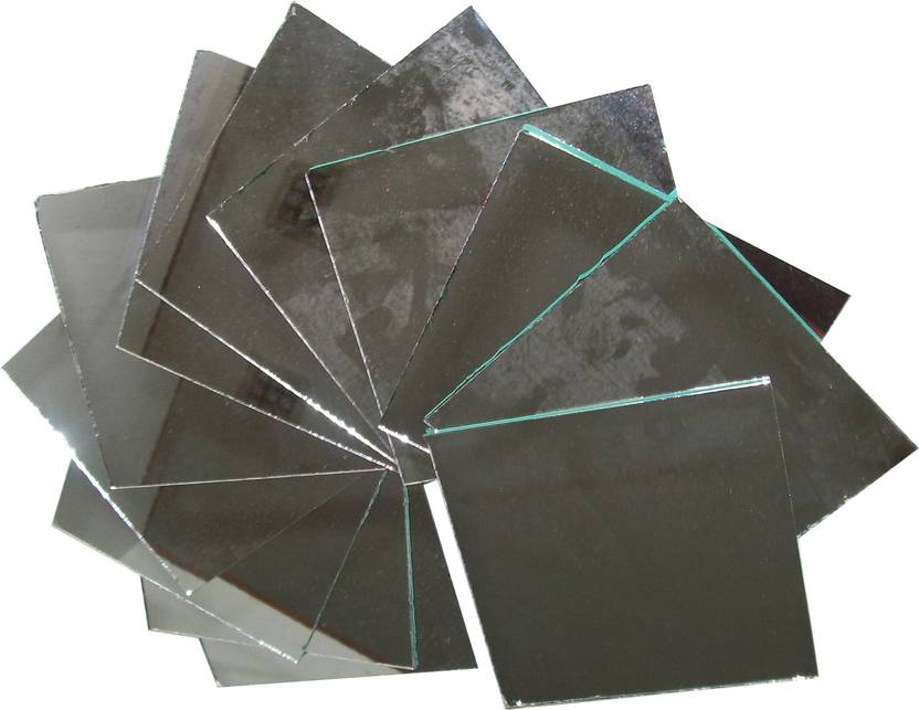 Hglass 4x4 Inches 12 Pieces Mirror Mosaic Square Decorative