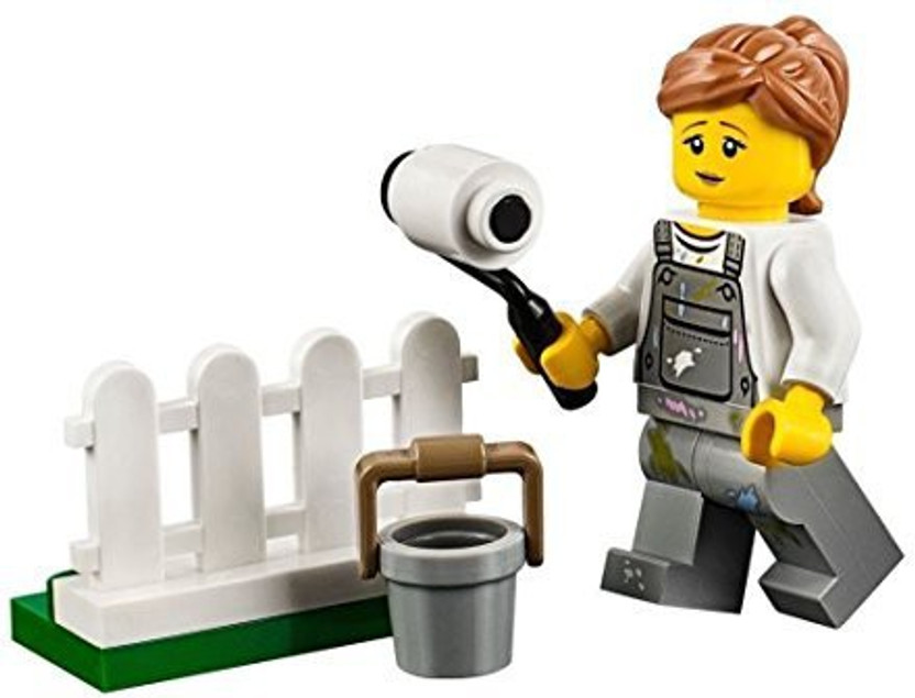 LEGO Park Wall with Black Fence City Town