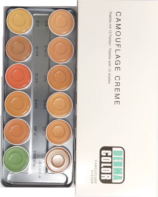 KRYOLAN ( 100 Original ) Derma Color Camouflage Cream Palette 12 color